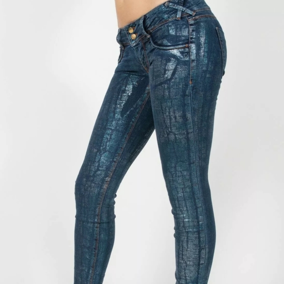 Glitter skinny jeans - Picture 1 of 5